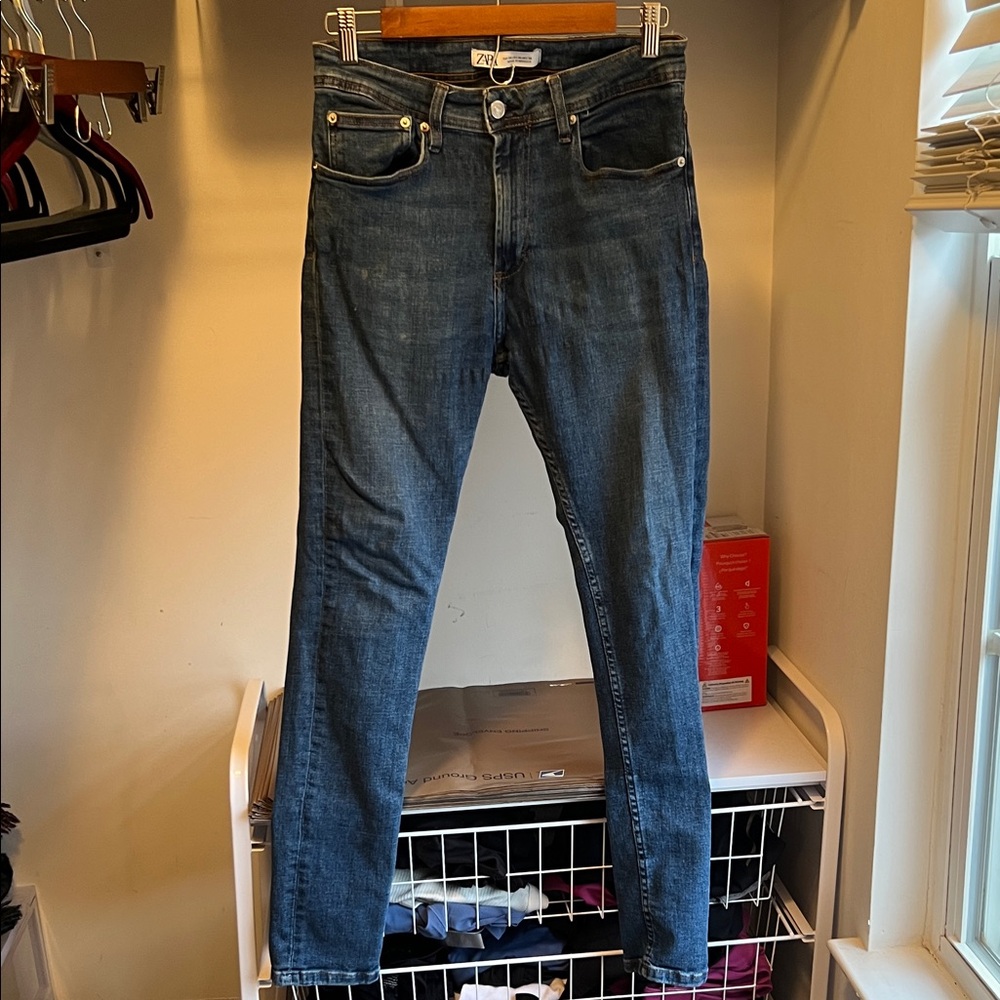 Zara Dark Wash Skinny Jeans